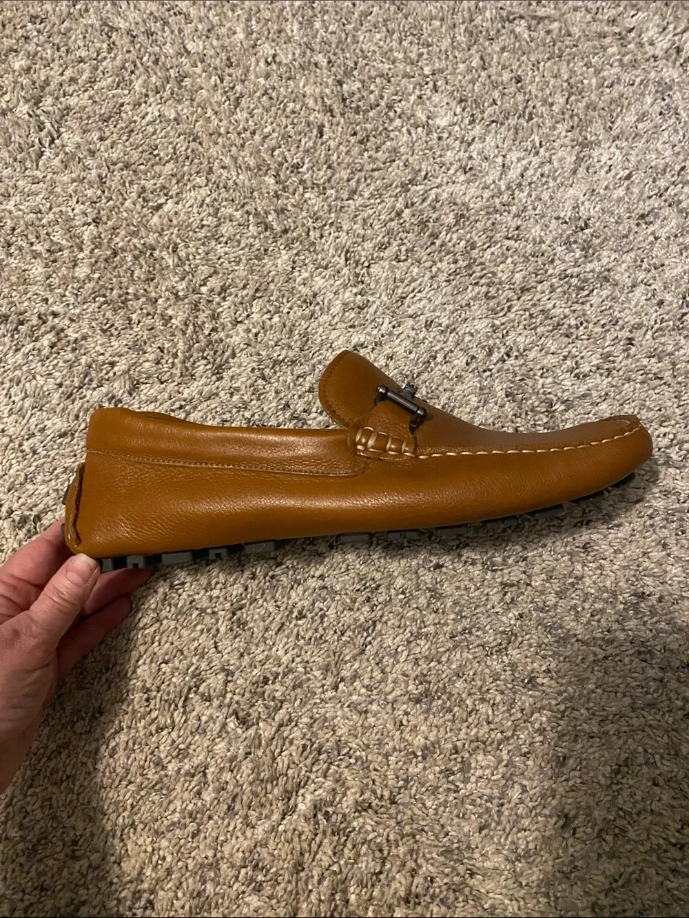 Nordstrom Men's Tan Leather Bit Loafers